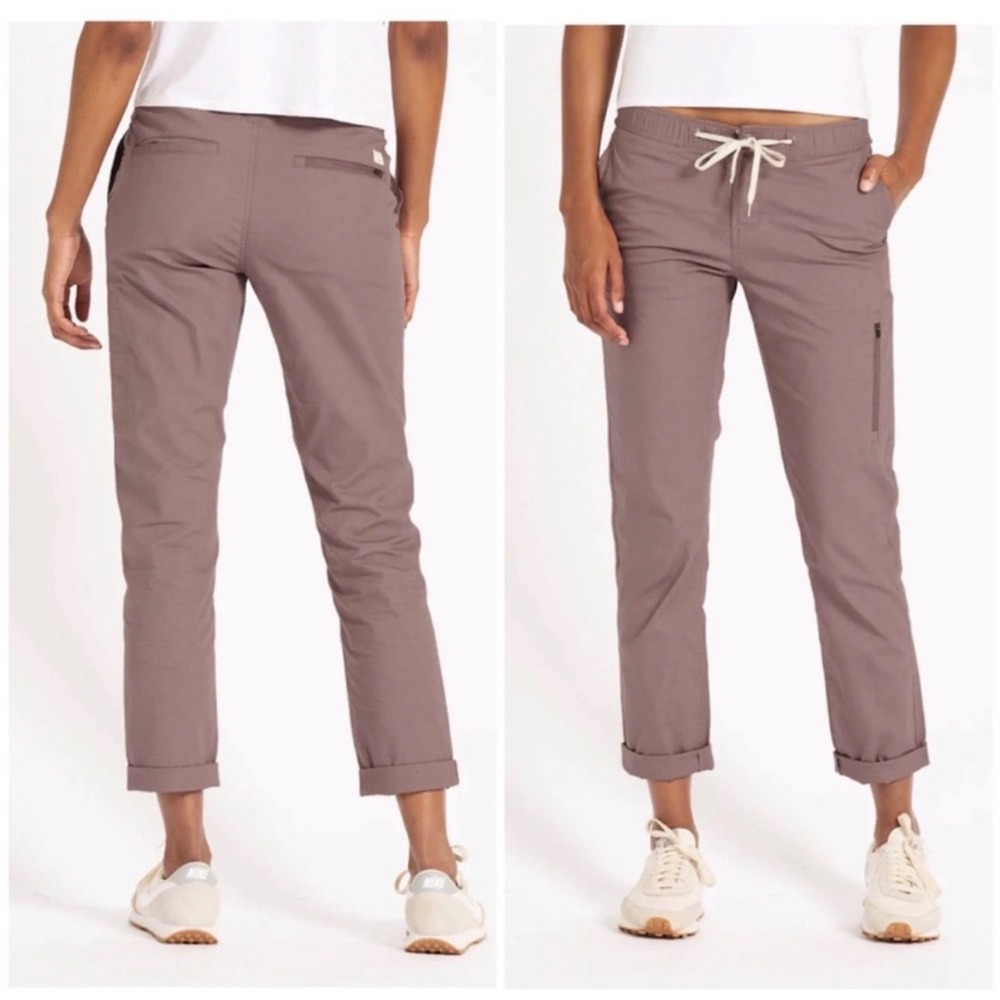 Vuori Women's Taupe Track Joggers